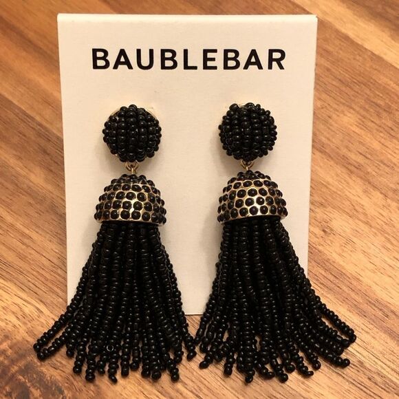 BaubleBar | Beaded Tassel Earrings | 3” Length - Picture 1 of 3